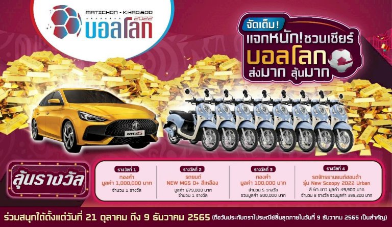 ‘ไทยฮอนด้า’-แจกจุกๆ!-มอเตอร์ไซค์-honda-scoopy-urban-รวมกว่า-4.49-แสน!-ใน-‘matichon-–-khaosod-บอลโลก-2022’-–-ข่าวสด